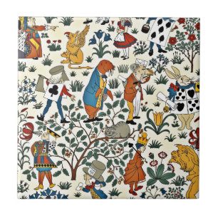 Carreau Vintage Alice et amis Fabric Motif