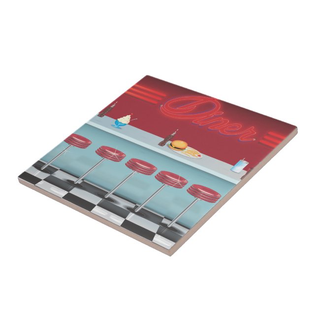 Carreau Vintage All American Diner (Côté)