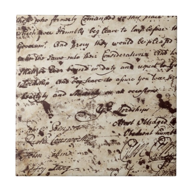 Carreau Vintage ancienne lettre (Devant)