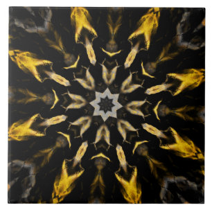 Carreau Vintage Black et Gold Abstrait