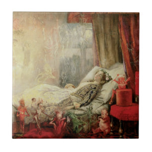 Carreau Vintage conte de fées, des trucs dont les rêves so