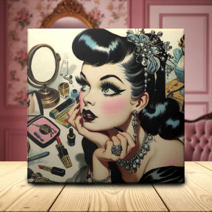 Carreau Vintage Cute Goth Pin Up