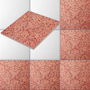 Carreau Vintage époque victorienne Acanthus Motif