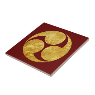 Carreau Vintage Faux Gold Kobayakawa Japon Mon Oriental