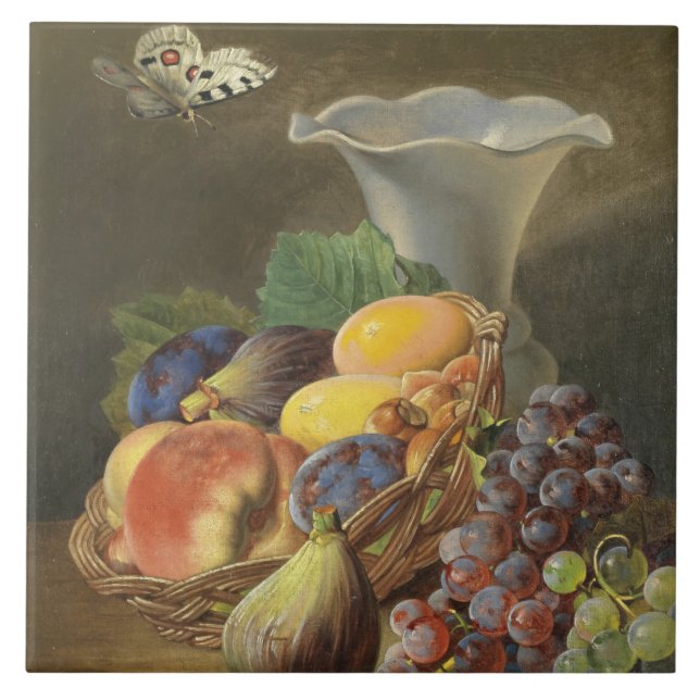 Carreau Vintage Ferdinand Kuss Encore la vie avec des frui (Devant)