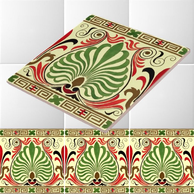 Carreau Vintage grec Motif (Créateur téléchargé)