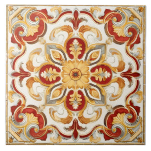 Carreau Vintage italien méditerranéen Motif
