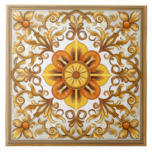 Carreau Vintage italien méditerranéen Motif
