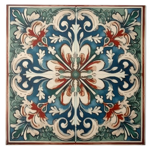 Carreau Vintage italien méditerranéen Motif