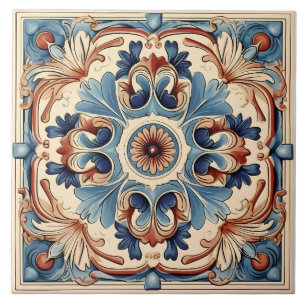 Carreau Vintage italien méditerranéen Motif