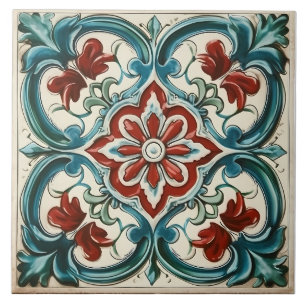 Carreau Vintage italien méditerranéen Motif