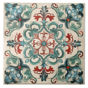 Carreau Vintage italien méditerranéen Motif