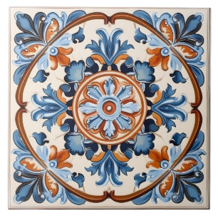 Carreau Vintage italien méditerranéen Motif