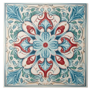 Carreau Vintage italien méditerranéen Motif