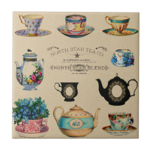 Carreau Vintage Retro North Star Tea Blend Company Advert
