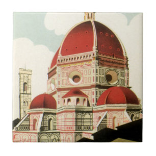 Carreau Vintage voyage Florence Firenze Italie Eglise Duom