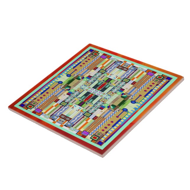 Carreau Vitrail Art Déco 2 (Côté)