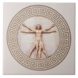 Carreau Vitruvian Man par Da Vinci Neutral Architectural