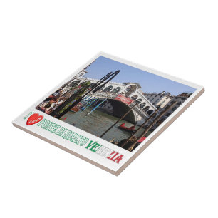 Carreau VNT048 VENISE, PONT RIALTO I Love, Italie,