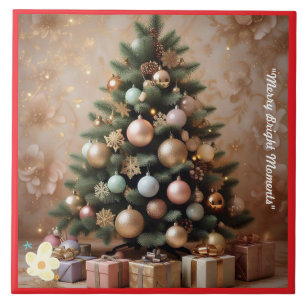 Carreau "Voeux de Noël d'or"