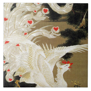 Carreau VOL AMOUR PHOENIX, Plumes, Coeurs Saint-Valentin