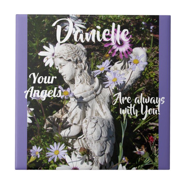 Carreau Vos anges sont toujours avec vous Floral Angel (Devant)