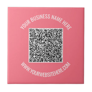 Carreau Votre code QR Texte personnalisé et tuile en céram