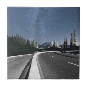 Carreau Voyage par la route sous le Milkyway