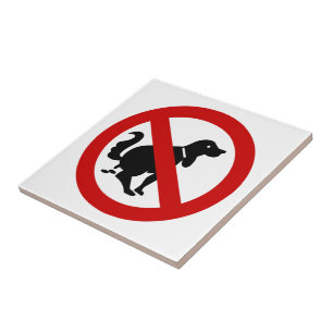 Carreau VOYAGE ⚠ THAÏE NO DOG Fouling ⚠