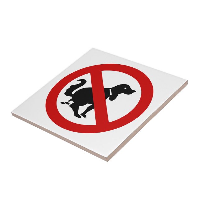 Carreau VOYAGE ⚠ THAÏE NO DOG Fouling ⚠ (Côté)