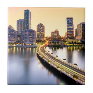 Carreau Vue de la mandarine Miami oriental avec la