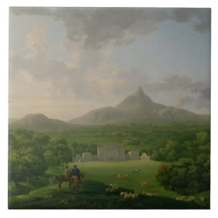 Carreau Vue de Powerscourt, comté Wicklow, c.1760-2 (huile