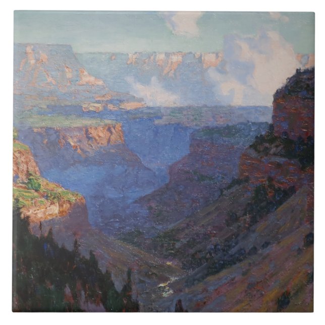 Carreau Vue sur le Grand Canyon (par E.H. Potthast) (Devant)