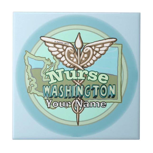 Carreau Washington Nurse Caduceus (Devant)