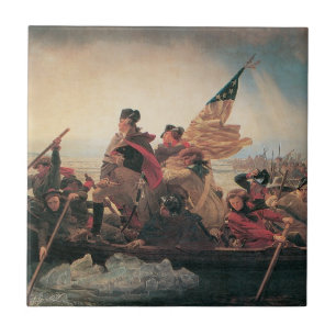 Carreau Washington traversant le Delaware par Emanuel Leut