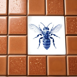Carreau Wasp Faux Cyanotype -