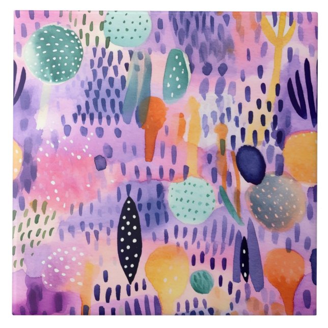 Carreau Watercolor Dream World (Devant)