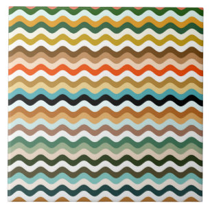 Carreau Wavy Zigzag Multicolor Motif