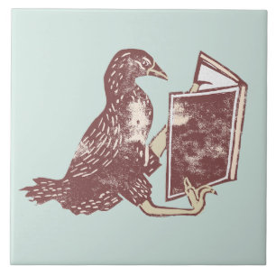 Carreau Weka Bird Lire un livre