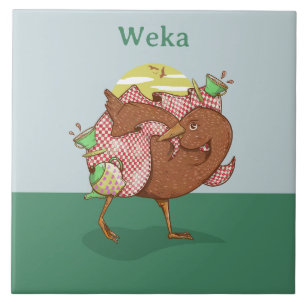 Carreau Weka New Zealand Bird