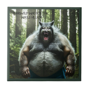 Carreau Werewolf Who Mate The Whole Village avec texte sm