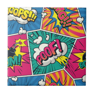 Carreau Whimsical Retro Blast - Pop Art