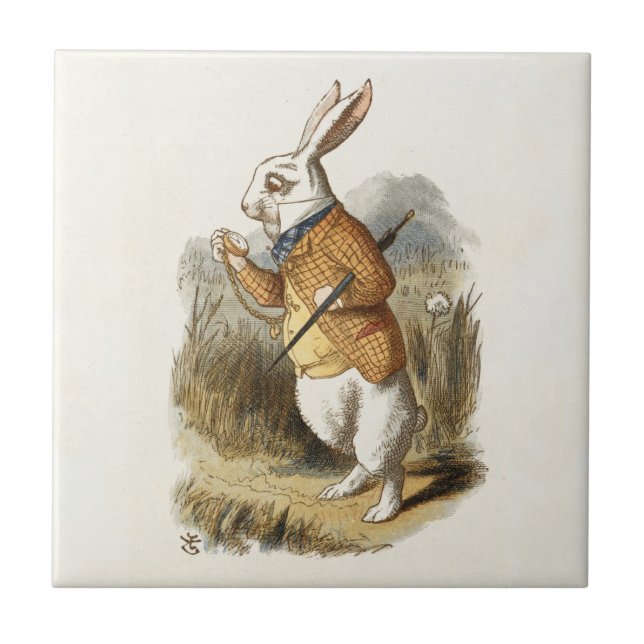 Carreau White Rabbit from Alice In Wonderland Vintage (Devant)