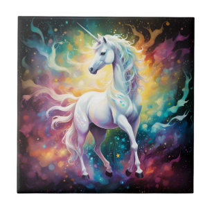 Carreau White Wonder : La licorne spectrale blanche,