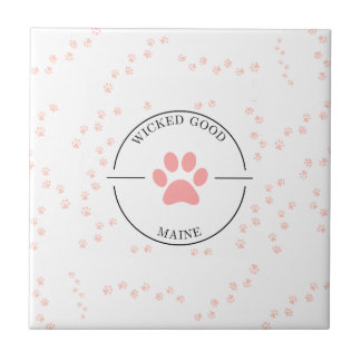 Carreau Wicked Good Maine - Piges roses - Dessous de verre