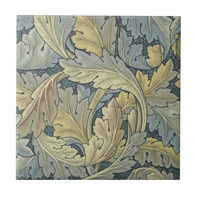Carreau William Morris Acanthus Feuille Floral Art Nouveau (Devant)