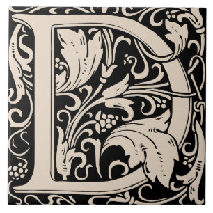 Carreau William Morris Arts et artisanat Lettre monographi