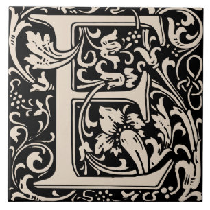 Carreau William Morris Arts et artisanat Lettre monographi