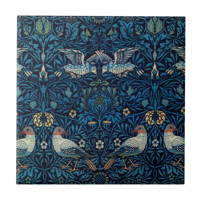 Carreau William Morris Blue Birds Tapestry Classic (Devant)
