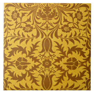 Carreau William Morris design, Vine Gold,
